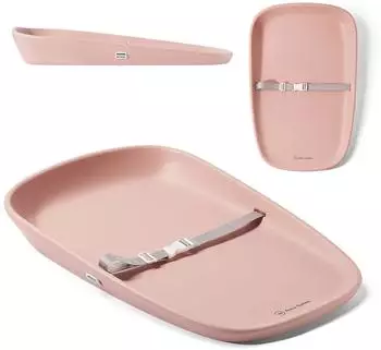 Moby-System Wickelauflage für Kommode, wasserdicht, rosa, 69x45cm
