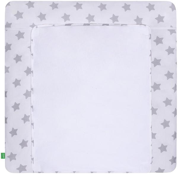 LULANDO Bezug gray/Stars on white 75 x 80 cm