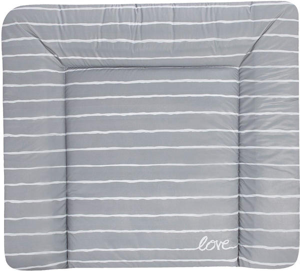 Julius Zöllner Wickelauflage Softy Folie 75x85cm - Grey Stripes