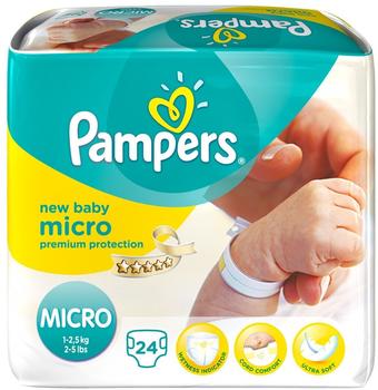 Pampers Premium Protection Gr. 0 (1,5-2,5 kg) 24 St.