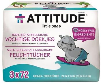 Attitude Eco Feuchttücher (3 x 72 Stk.)