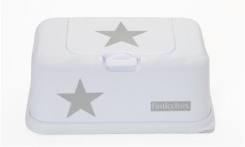 Funkybox Feuchttücherbox weiß/grauer Stern