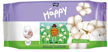 Bella Baby Happy Feuchttücher Seide + Baumwolle 72 Stück