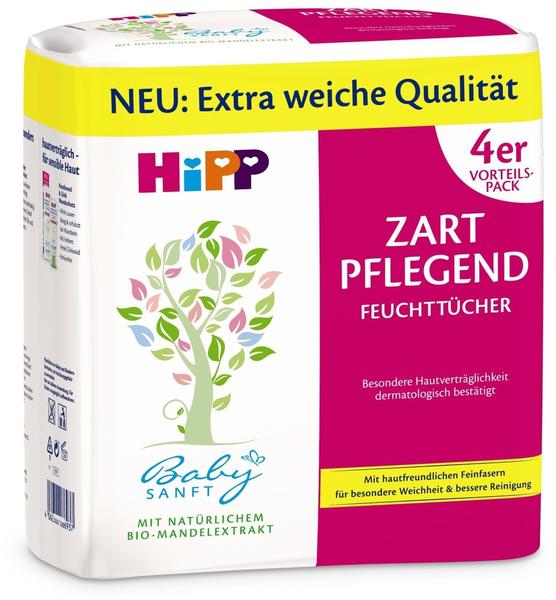 Hipp Babysanft Feuchttücher Zart Pflegend (4 x 56 Stk.)