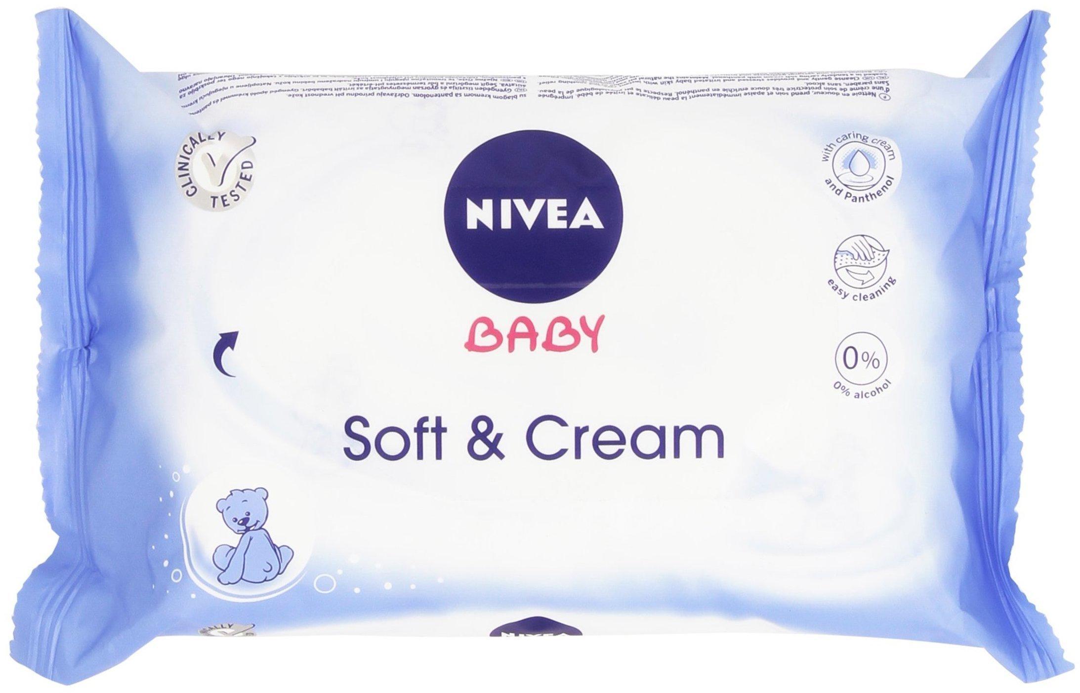 Nivea Baby Feuchttücher Soft & Cream 63 Stück Test TOP Angebote ab 1,68 €  (August 2023)
