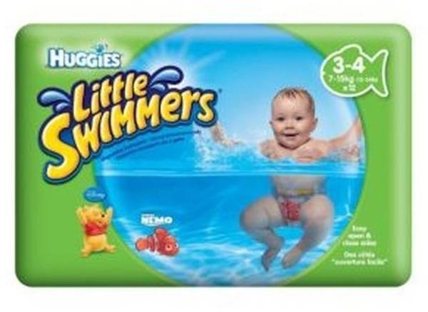 Huggies Kleinen Schwimmer Größe 3-4 (7 Kg-15 Kg) - 12 Hosen - Packung mit 2