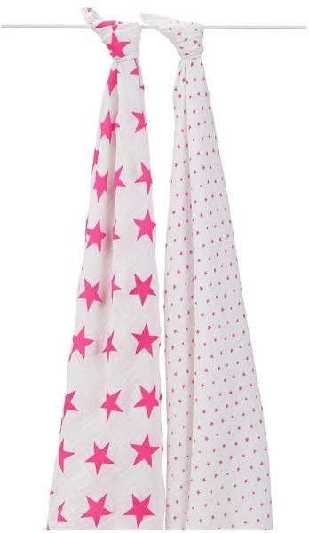 Aden + Anais 2er Pack Maxi-Mullwindeln Classic Fluro Pink