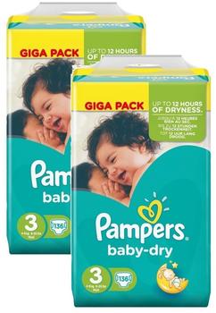 Pampers Baby Dry Größe 3 Midi 4-6kg Giga Pack Windeln