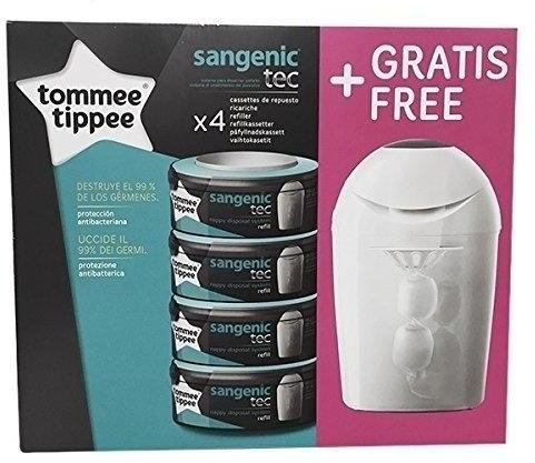 Tommee Tippee Sangenic Tec Windeltwister mit 4 Nachfüllkassetten