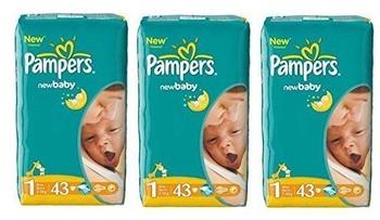 Pampers New Baby-Dry 2-5 kg 3 x 43 Stück