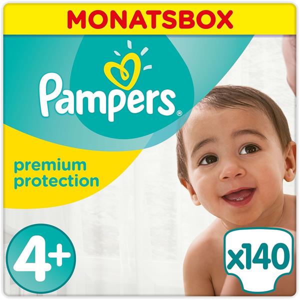 Pampers Premium Protection Size 4+ (9-18 kg) 140 Pack