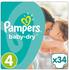 Pampers Baby Dry Gr. 4 (9-14 kg) 34 St.
