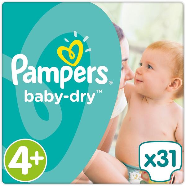 Pampers Baby Dry Gr. 4+ (10-15 kg) 31St.