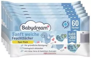 Babydream Sanft weiche Feuchttücher Spar-Pack