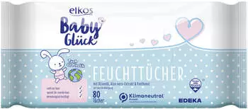 Elkos Baby Glück Feuchttücher - 2 x 80 Stück Elkos Baby Glück Feuchttücher - 2 x 80 Stück