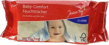 Jeden Tag Baby Feuchttücher Classic - 6 x 2 x 80 Stück Jeden Tag Baby Feuchttücher Classic - 6 x 2 x 80 Stück