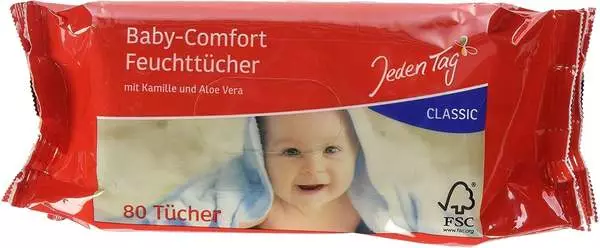 Jeden Tag Baby Feuchttücher Classic - 6 x 2 x 80 Stück