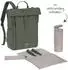 oliv: Lässig Wickelrucksack - Rolltop Up Backpack