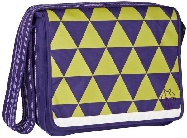 Lässig Casual Messenger Bag Triangle dark purple