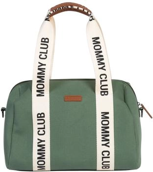 Childhome Wickeltasche Mommy Club Signature Canvas Grün (CWMCSCGR)