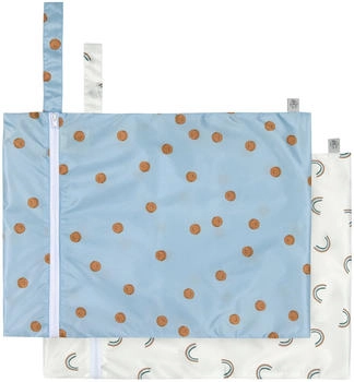 L&auml;ssig 2er-Pack Wet Bag Happy Rascals skyblue