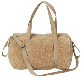 Vertbaudet Wickeltasche BABY ROLL, Fell-Imitat braun/bär von