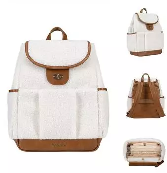 KIKKABOO Morice Wickelrucksack Magnetkn&ouml;pfe, wei&szlig; (31108020104)