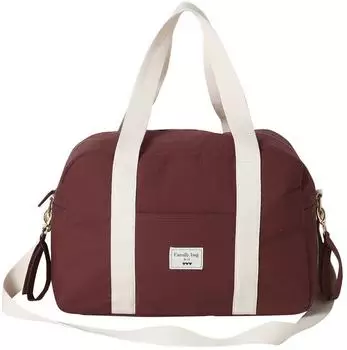 Vertbaudet Wickeltasche Weekender BAGHERIA 48 Std., haselnussbraun, mit Wickelunterlage