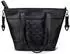 MOON V-Shape Bag Wickeltasche, schwarzes Leder