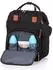 Chipolino Wickelrucksack mit Wickelunterlage, schwarz (CHRAB0241OB)