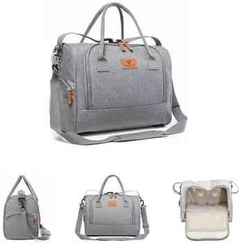 Cangaroo Jossie Wickeltasche mit Wickelunterlage, grau (107960)