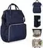 KIKKABOO Siena Wickeltasche Rucksack, Wickelunterlage, dunkelblau
