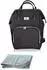 Lorelli Tina Wickeltasche Rucksack mit Wickelunterlage, schwarz (10040260002)