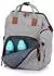 Chipolino Wickeltaschen-Rucksack mit Wickelunterlage, hellgrau (CHRAB0243AS)
