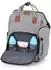 Chipolino Wickeltaschen-Rucksack mit Wickelunterlage, hellgrau (CHRAB0243AS)