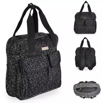 Cangaroo Mivida Clips Wickeltasche mit Wickelunterlage, schwarz (112279)