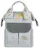 KIKKABOO Myla Wickelrucksack mit abnehmbarem Dino-Abzeichen, grau (31108020090)