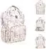 KIKKABOO Siena Wickeltasche Rucksack, beige-weiß (31108020119)