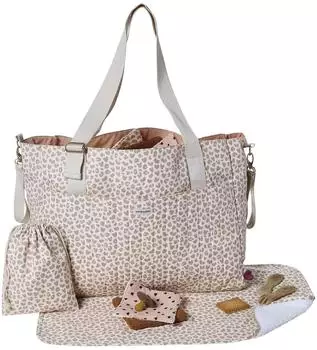 Vertbaudet Lovely Leo Wickeltasche Maxi, rosa, bedruckt
