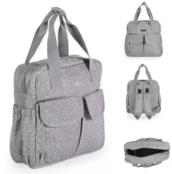 Cangaroo Mivida Clips Wickeltasche mit Wickelunterlage, grau (112278)