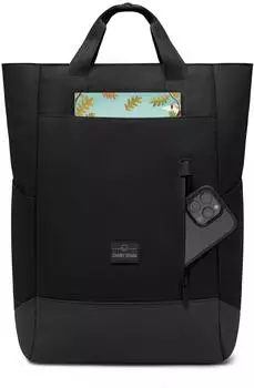 Johnny Urban Blair Wickelrucksack 16l, schwarz, wasserabweisend
