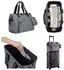 KIKKABOO Maxi Wickeltasche mit Wickelunterlage, hellgrau (31108020107)
