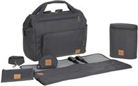 L&Auml;SSIG Wickeltasche "Glam, Goldie Twin, Backpack Anthracite" PETA-approved vegan