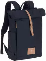 L&Auml;SSIG Wickelrucksack "Green Label, Rolltop, night Blue" PETA-approved vegan; zum