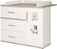roba 72473, roba Wickelkommode 'Moritz' mit Wickelansatz, Wickeltisch mit 2