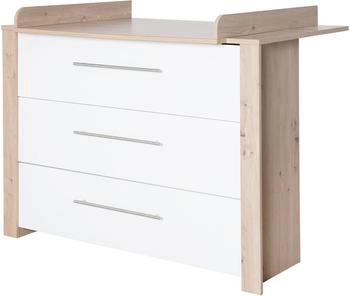 Roba Wickelkommode Malo Weiß/Braun - Holz/Metall (800000562935)