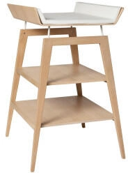 Leander Linea Wickeltisch inkl. Wickelauflage Eiche