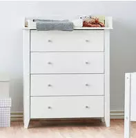 Hoppekids Wickelkommode "CHRISTIAN" Wickelaufsatz abnehmbar 84 cm