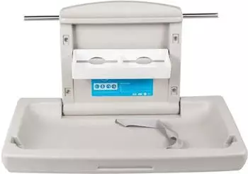 VEVOR Wandwickeltisch klappbar HDPE grau 85x57cm 15kg (YENBGHZ0000000001)