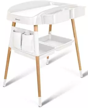 babyGO ChangeMe Wickelkommode wei&szlig;, Buchenholz (58141037-0)